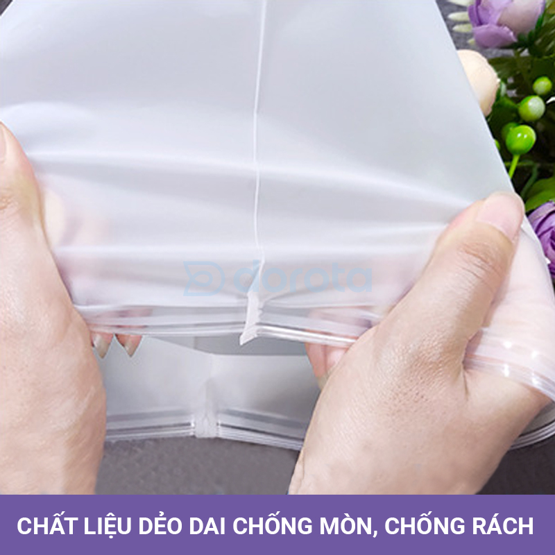 Mô tả Túi zip đựng quần áo du lịch đựng mỹ phẩm tất vớ, túi bảo quản đồ cất vali túi xách TZ - 4