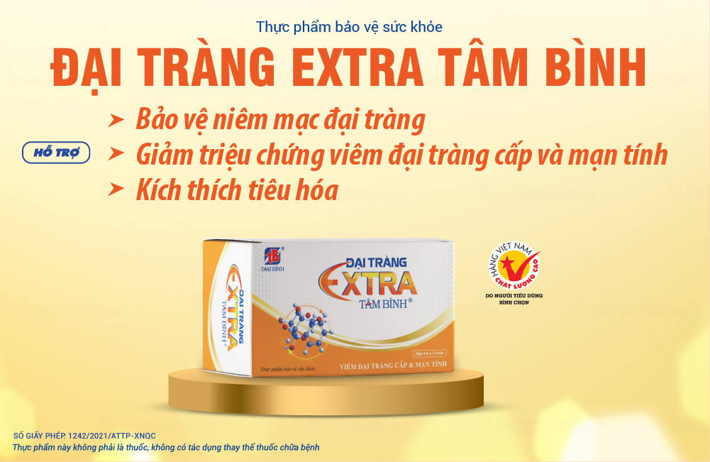 Mô tả Đại tràng Extra Tâm Bình dành cho người đại tràng cấp và mãn tính hộp 5 vỉ x 12 viên - 1