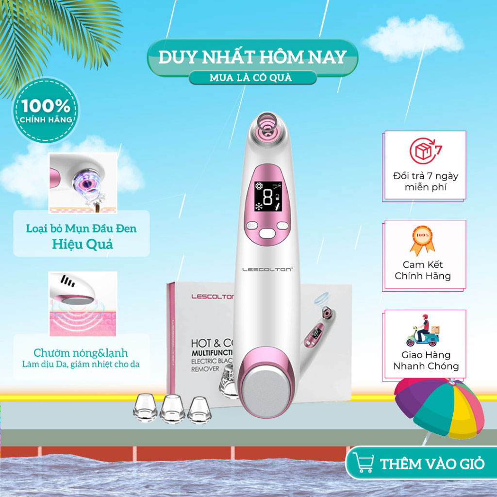 Mô tả Máy Hút Mụn đầu đen mụn cám LESCOLTON 3 chức năng, nâng cơ mặt di tinh chất massage mặt và mặt - 3