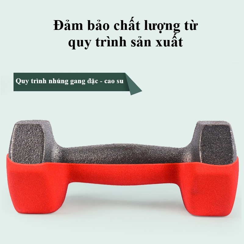 Mô tả Tạ Tay Nữ Bảo Hành 12 Tháng Tạ Tay Tập Gym Chất Liệu Gang Nguyên Khối Bọc Cao Su Êm Ái Cleacco TTN Boro Sport ( 1 Cái ) - 5