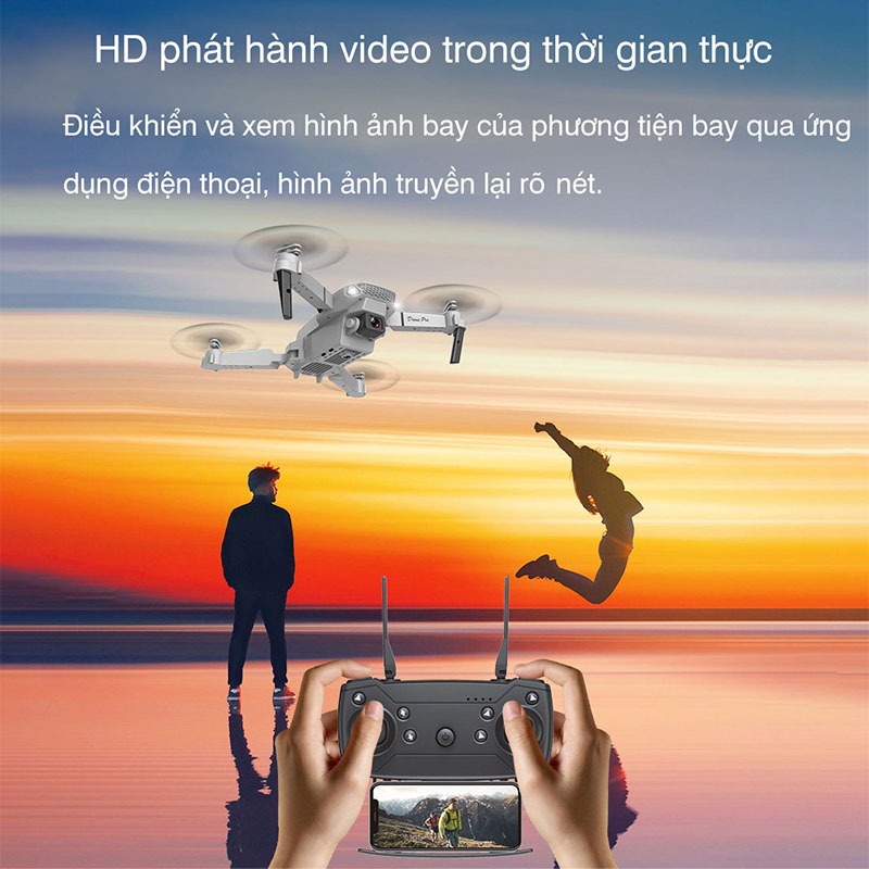 Drone camera 4k mini Máy Bay Flycam trang bị camera kép 4k - Lai Cam ...