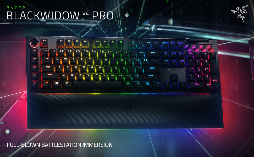 Bàn Phím Gaming Razer BlackWidow V4 Pro Fullsize | Cáp Type-C Tháo Rời ...