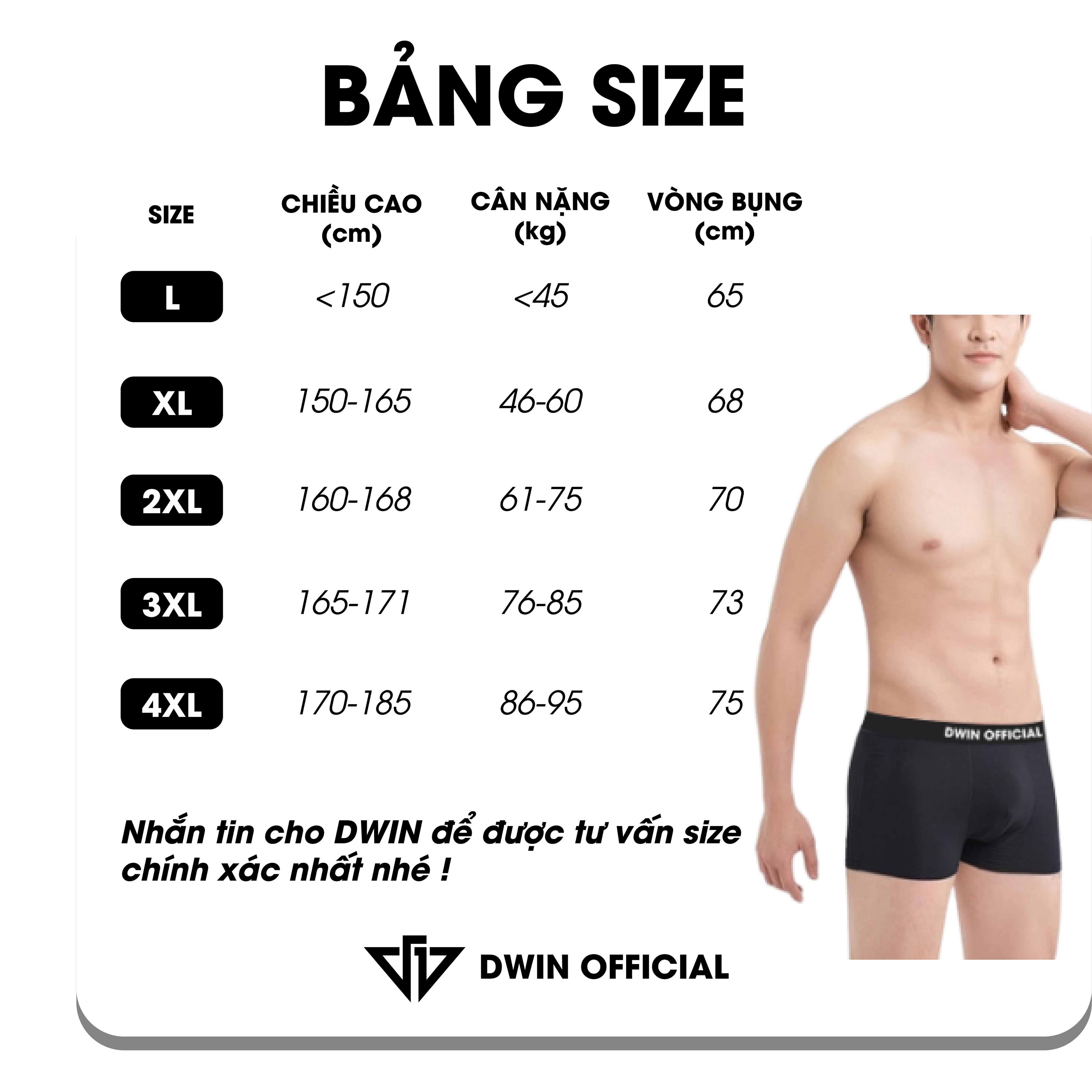 Mô tả Combo 3 quần lót nam DWIN sịp đùi kháng khuẩn cao cấp boxer vải thun lạnh co dãn 4 chiều 2.0 - 1