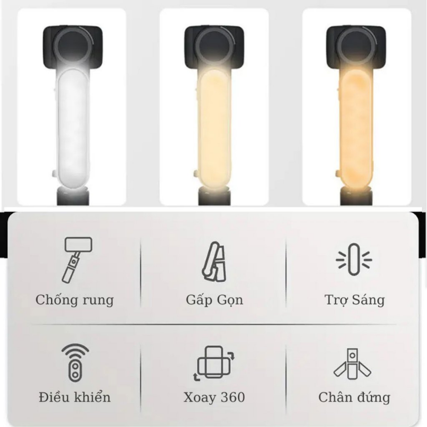 Gimbal chống rung điện thoại L09, Tay cầm chống rung loại tốt, Gậy Tự ...