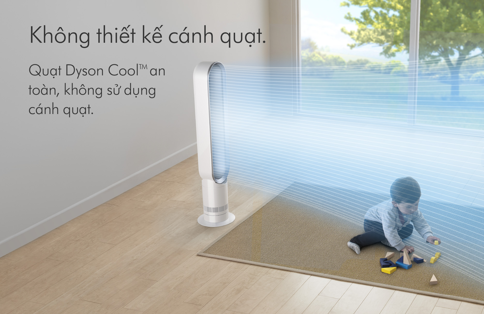 Mô tả Quạt không cánh Dyson Cool™ AM07 (Trắng Bạc) - 9