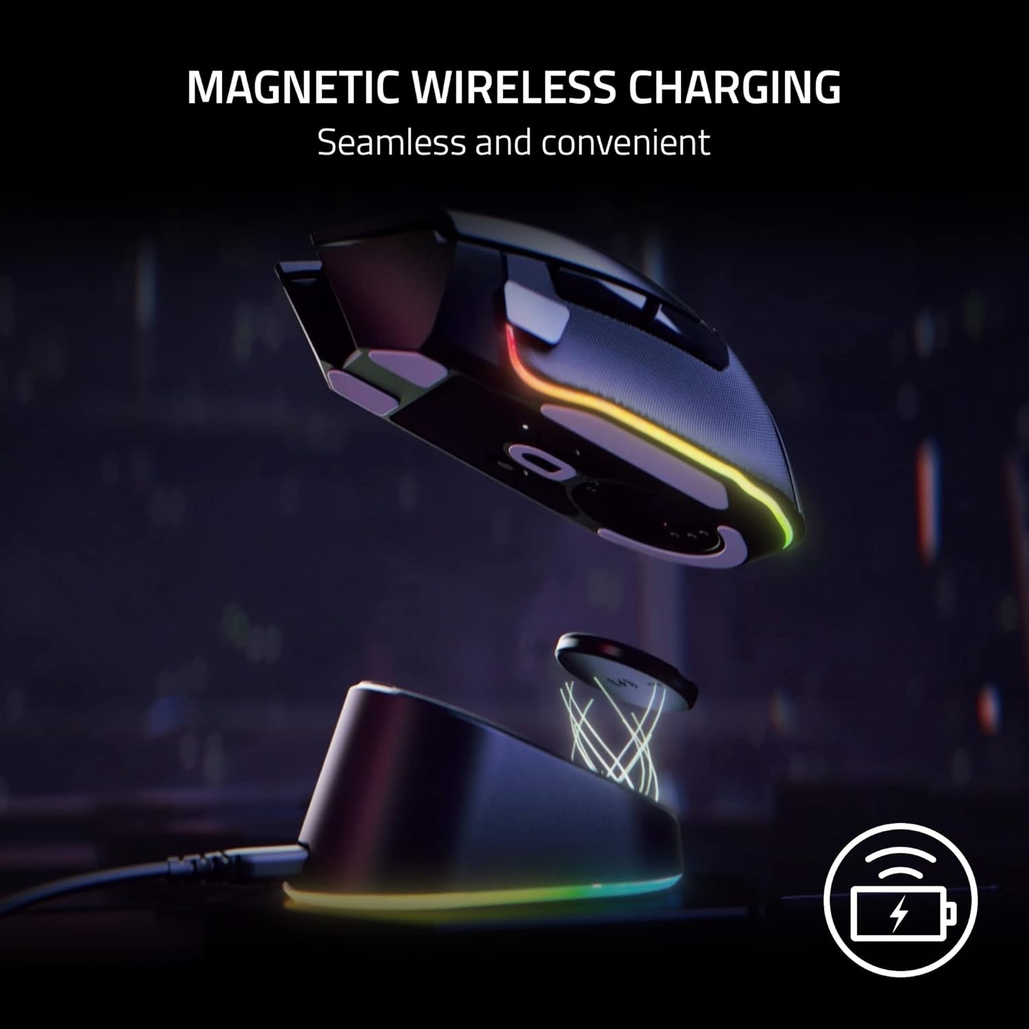 Đế Sạc Chuột Razer Mouse Dock Pro | Cáp Type-C | Không Dây Từ Tính ...
