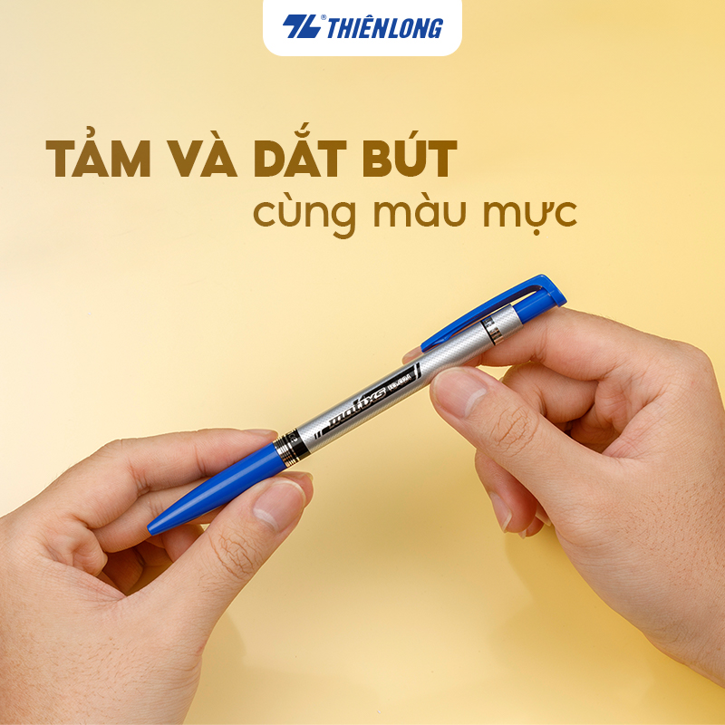 Mô tả Combo 5/10/20 Bút bi Thiên Long FO-024 ngòi 0.7mm mực xanh/đỏ/đen hệ dầu, đạt tiêu chuẩn an toàn Châu Âu - 7