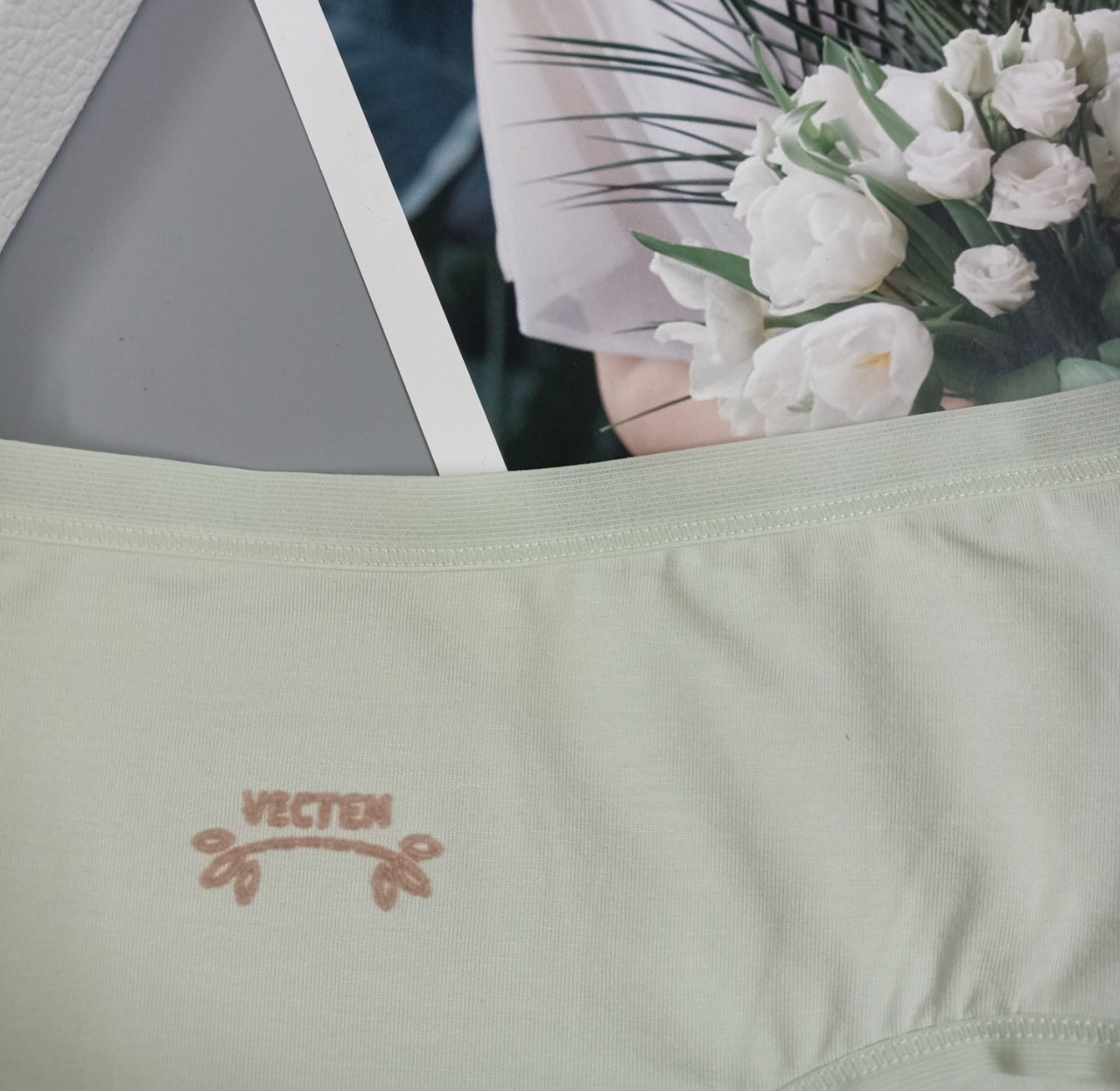 Mô tả Quần lót nữ cotton Vicci cao cấp kháng khuẩn khử mùi thông hơi thoáng khí đường viền mỏng QV.31 - 4