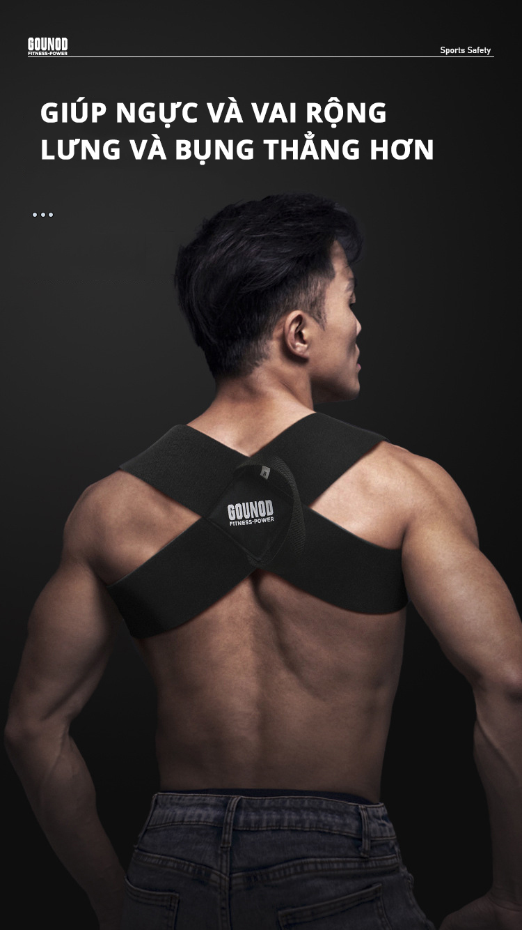 Mô tả Đai Chống Gù Lưng Thể Thao Bảo Hành 12 Tháng Hỗ Trợ Tập Ngực Chống Gù Chữ X Giữ Form Khi Tập Cleacco DCGL Boro Sport - 3