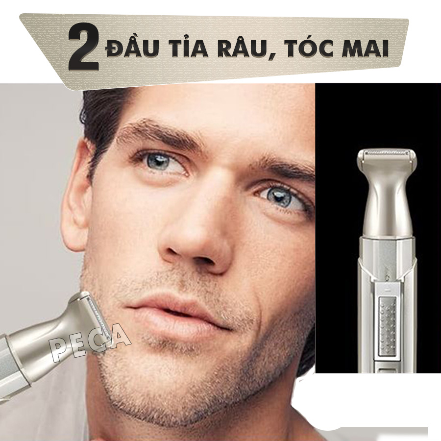 Mô tả Máy tỉa lông mũi đa năng 3in1 Kemei KM-315 dùng sạc USB chuyên dụng tỉa lông mũi, tỉa râu, cạo lông - Hàng chính hãng - 4