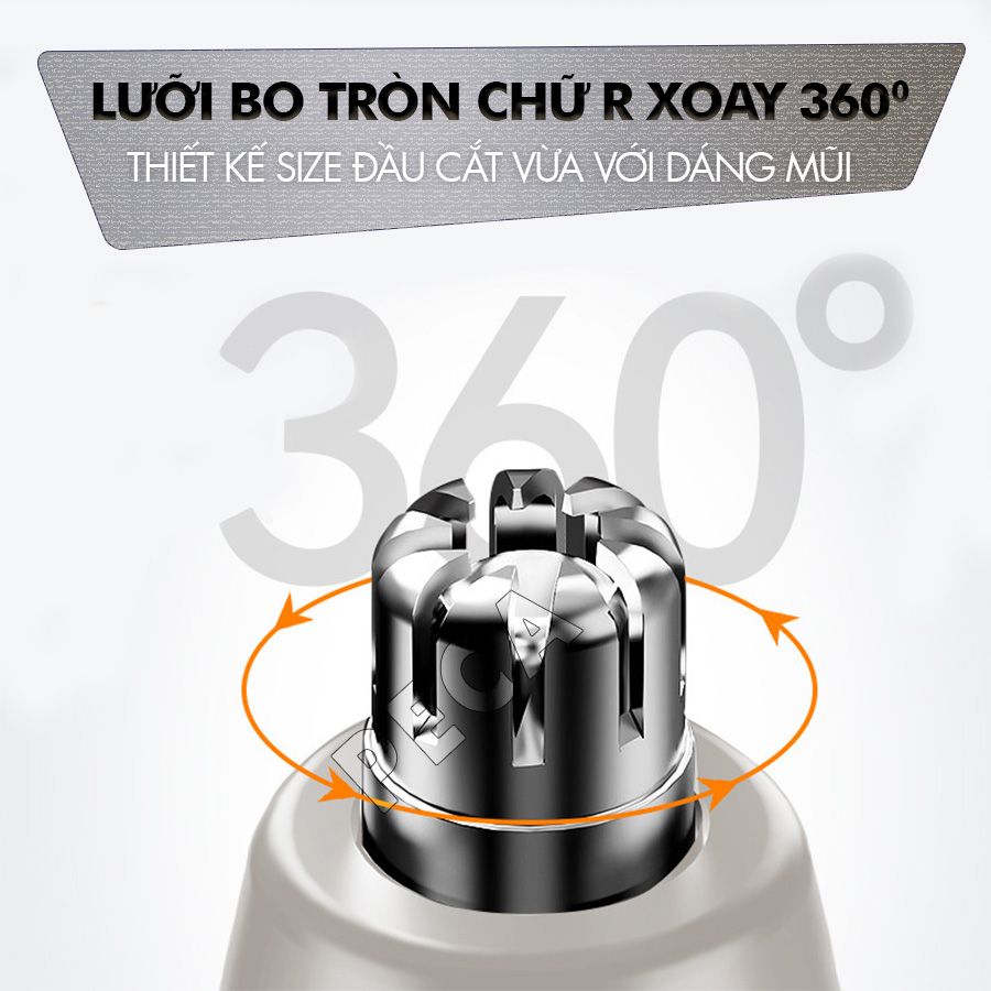 Mô tả Máy tỉa lông mũi đa năng 3in1 Kemei KM-315 dùng sạc USB chuyên dụng tỉa lông mũi, tỉa râu, cạo lông - Hàng chính hãng - 8