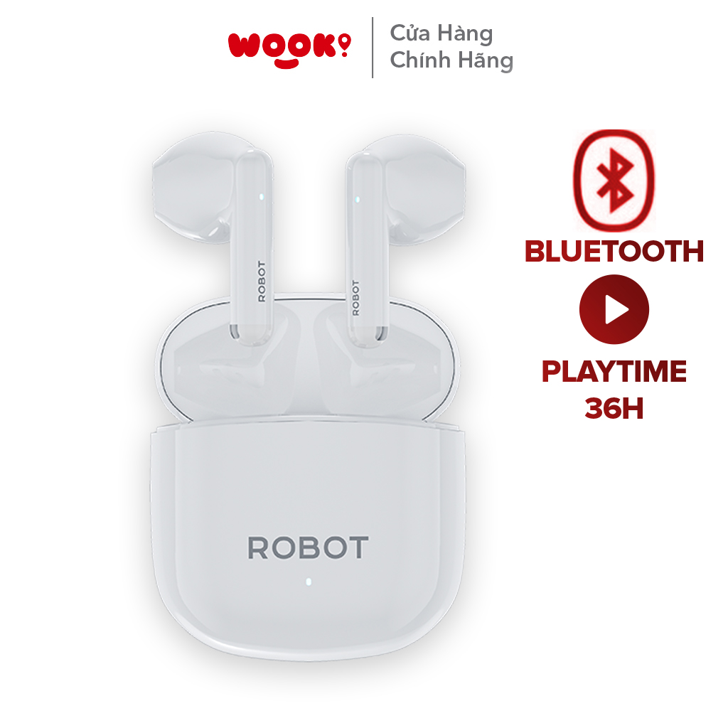 Mô tả Tai Nghe Bluetooth 5.3 Robot Airbuds T60 White Semi In Ear Playtime 36H Chống Nước IPX4 - Hàng Chính Hãng - 9