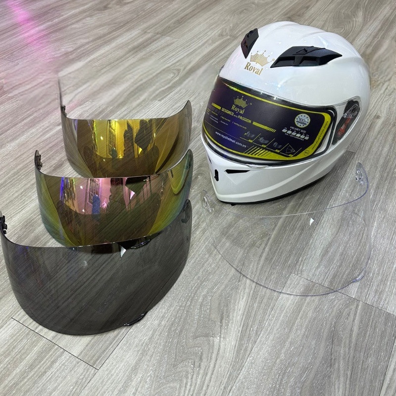 Mô tả Kính fullface thay thế mũ bảo hiểm Royal M179, M137, M266, Royal M138B, Roc 03, Roc 04, Roc 05 - 2