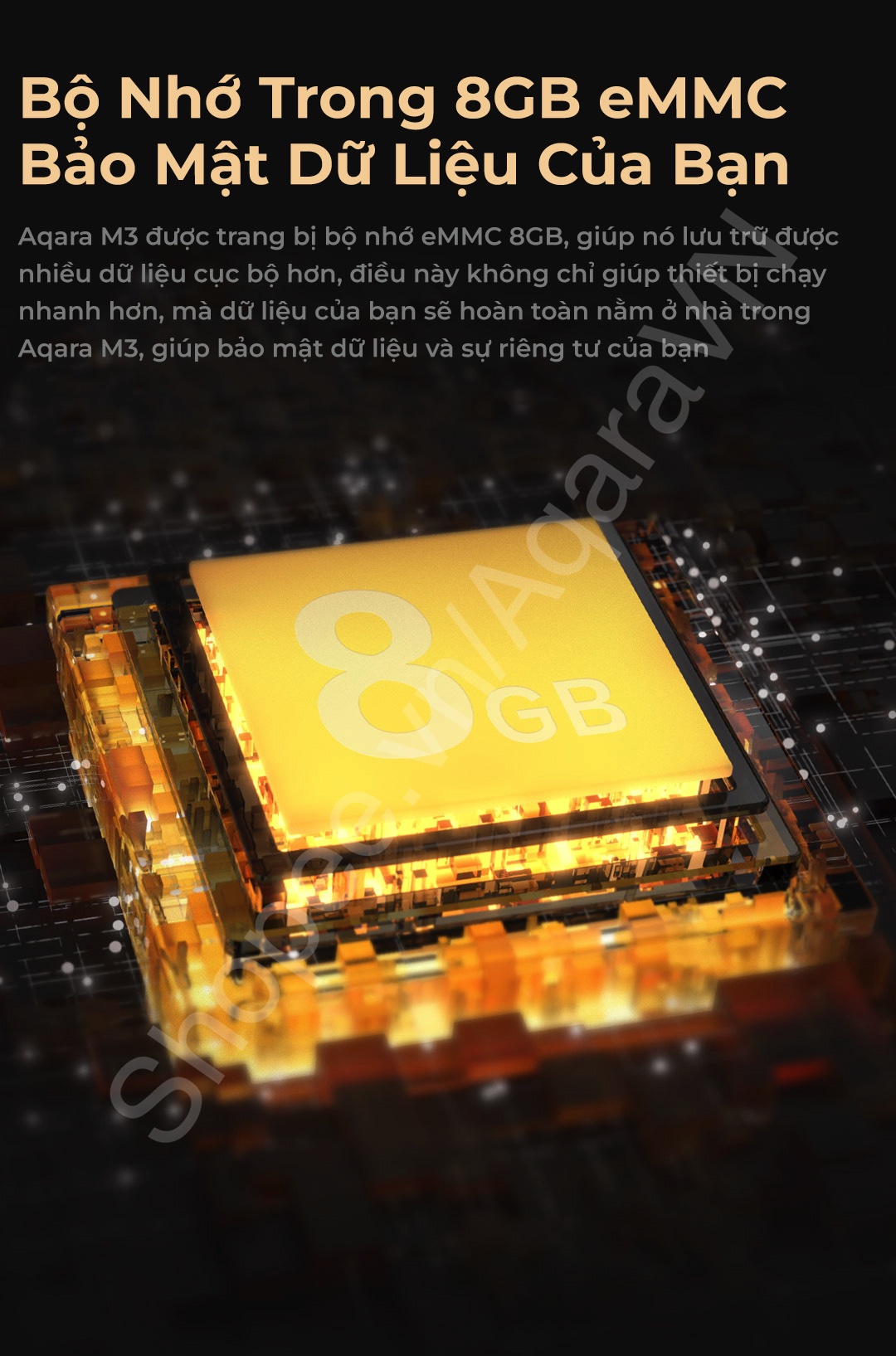 Aqara Hub M3 - Điều khiển trung tâm cấu hình mạnh, Bộ nhớ eMMC 8GB, Cấp ...