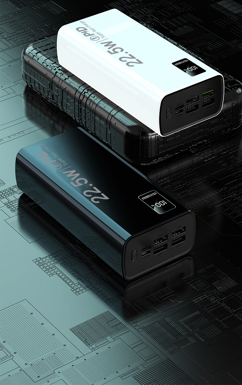 dosen Sạc dự phòng power bank pd22.5w 10000mah 30000mah 50000mah pin dự phòng màn hình led tích hợp tích hợp – ảnh mô tả chi tiết 9