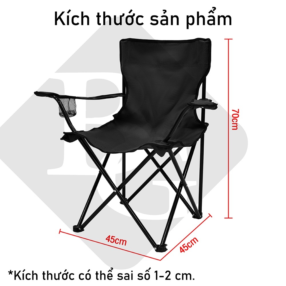 Mô tả BG - Ghế cắm trại gấp di động CC4545 với giá đỡ cốc tựa tay cho chuyến du lịch trên ngoài trời - 4