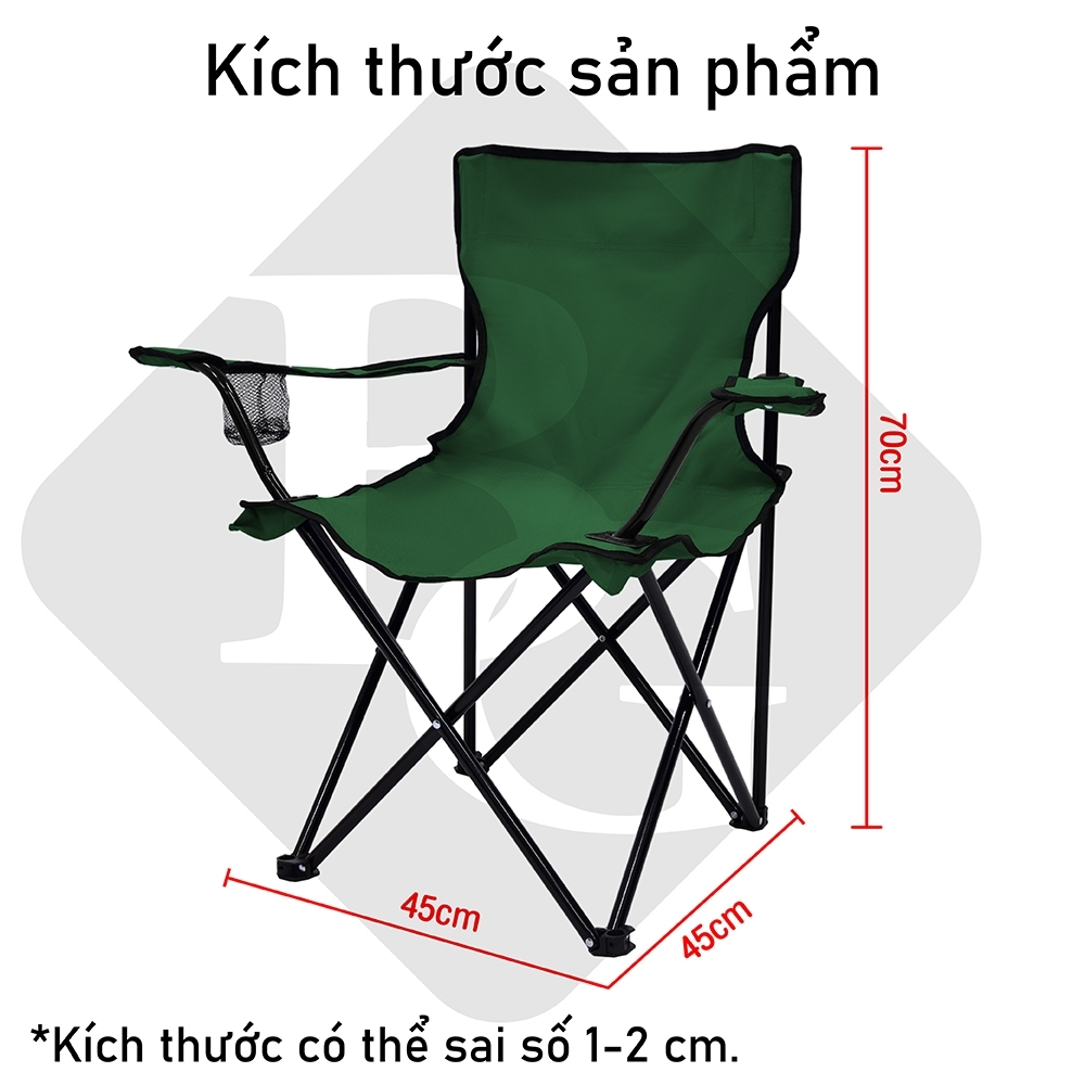 Mô tả BG - Ghế cắm trại gấp di động CC4545 với giá đỡ cốc tựa tay cho chuyến du lịch trên ngoài trời - 2
