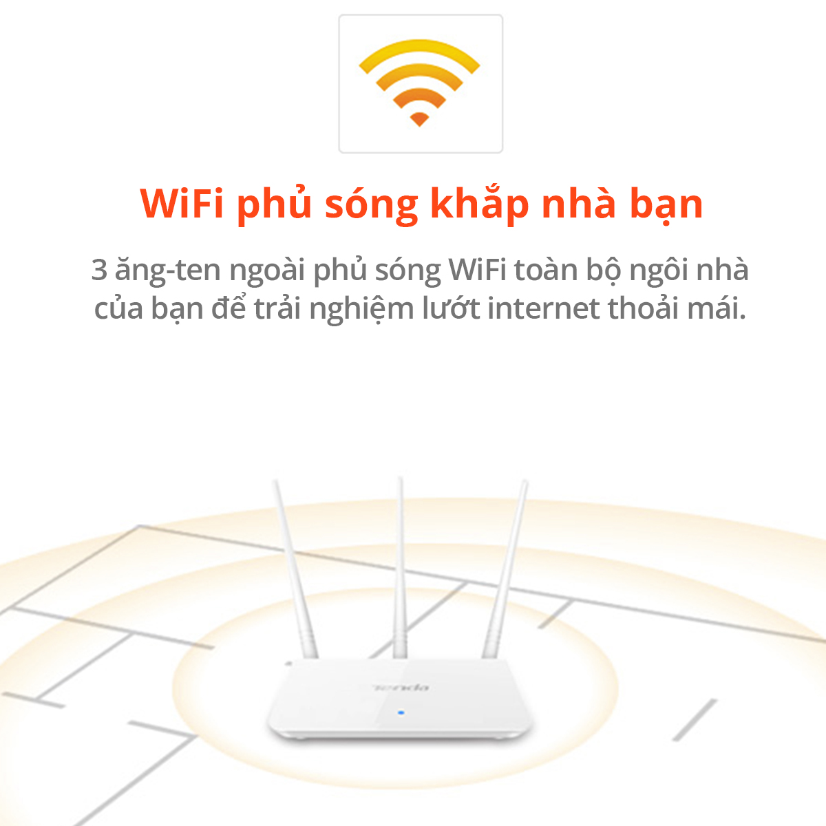 Kết nối ổn định Tenda F3