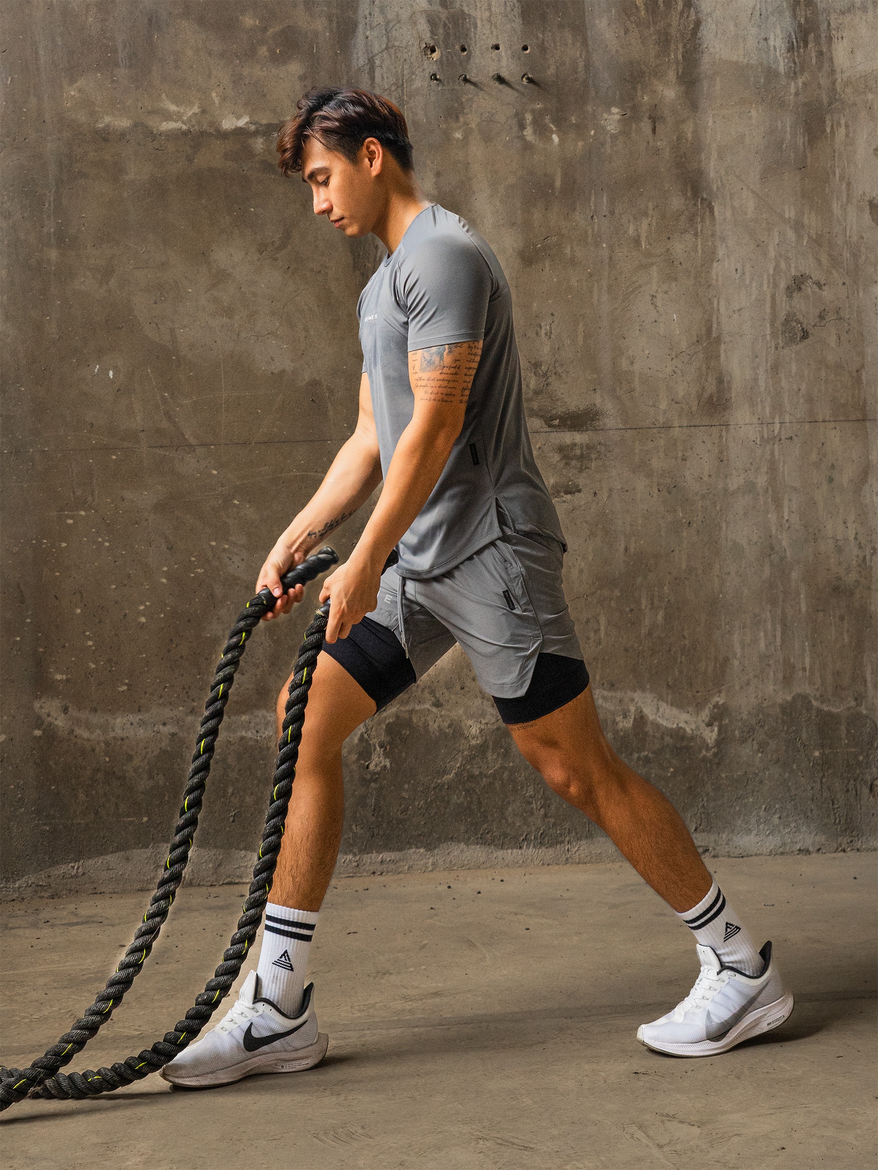 Mô tả Quần đùi thể thao nam 2 lớp Fitme tập gym chạy bộ thun co giãn thoáng khí QN2L03 - 11