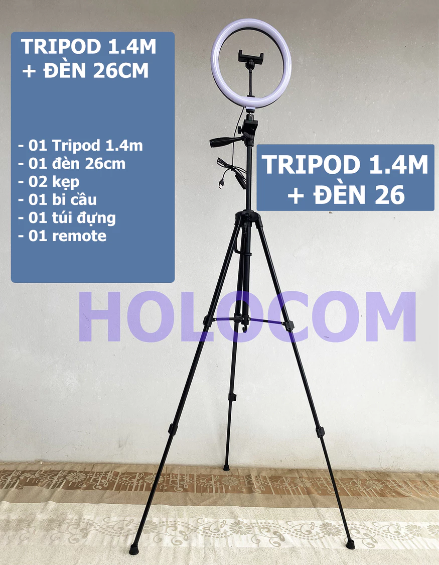 Tripod HOLOCOM dùng với điện thoại
