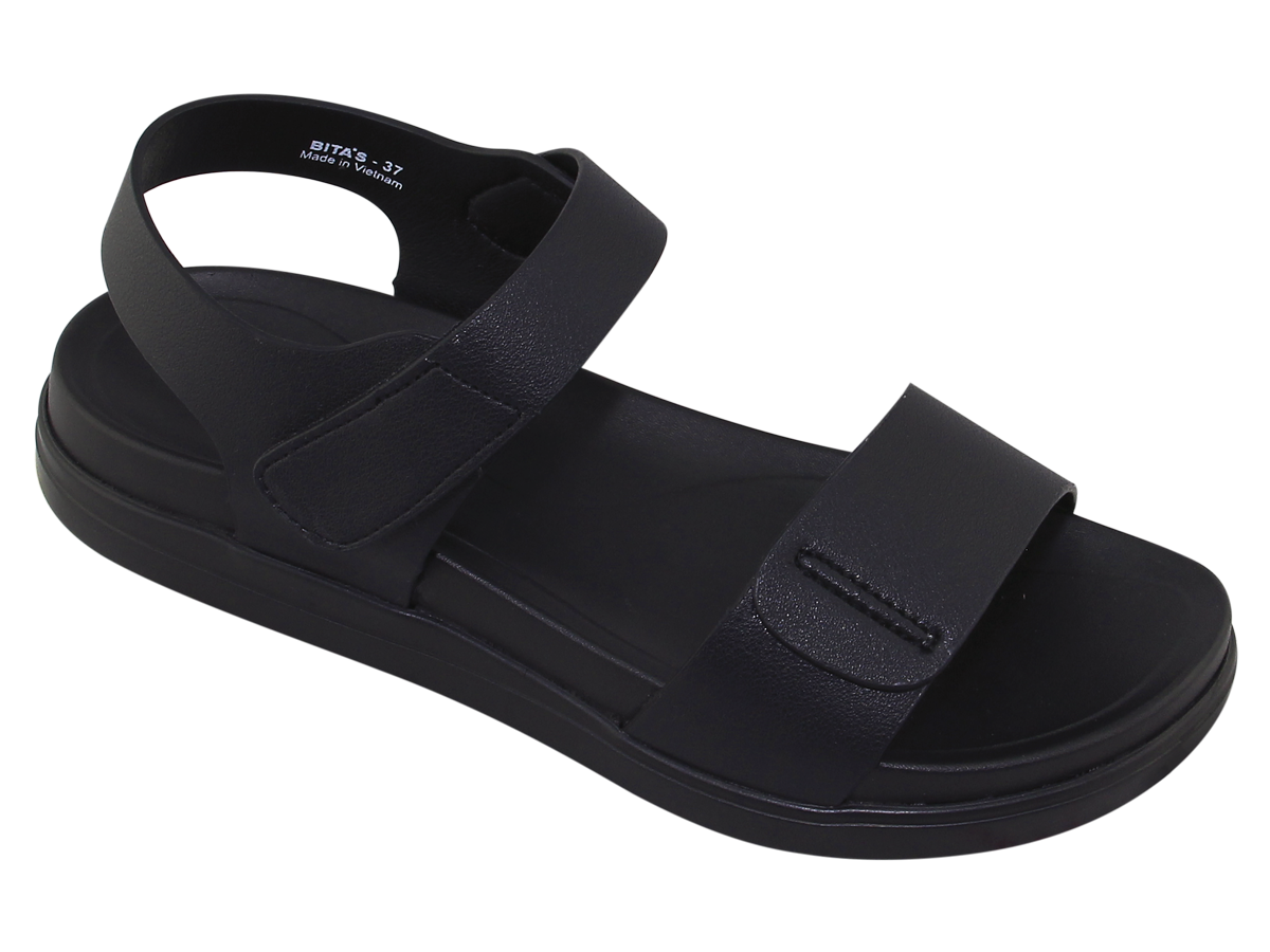 Mô tả Sandal đế bằng nữ Bita's SHANA.01 (Đen + Trắng + Vàng bò + Vàng) - 1