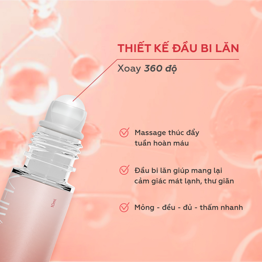 Mô tả Tinh chất serum mắt chống lão hóa giảm thâm bọng mắt, giảm nếp nhăn chiết xuất rễ sâm UMIHA 10ml - 3