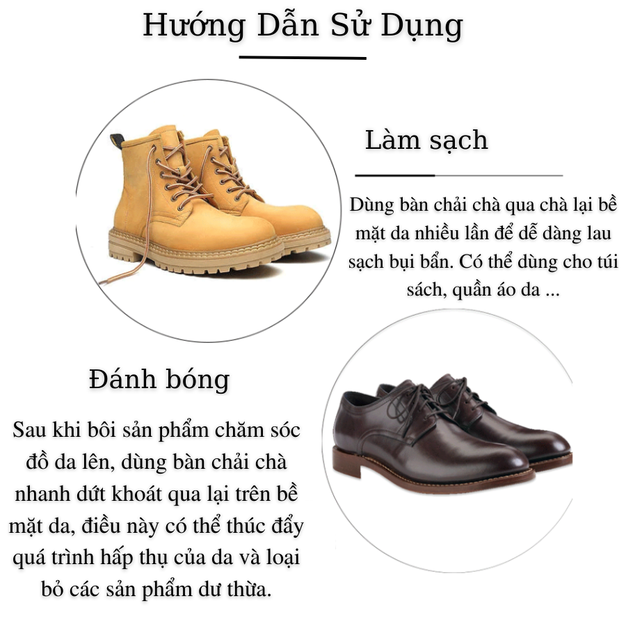 Mô tả Bàn Chải Đánh Giày Lông Ngựa Cao Cấp MINSU M2414 Chuyên Dùng Vệ Sinh Giày Sneaker, Giày Da Lộn, Nubuck - Loại Lớn - 6