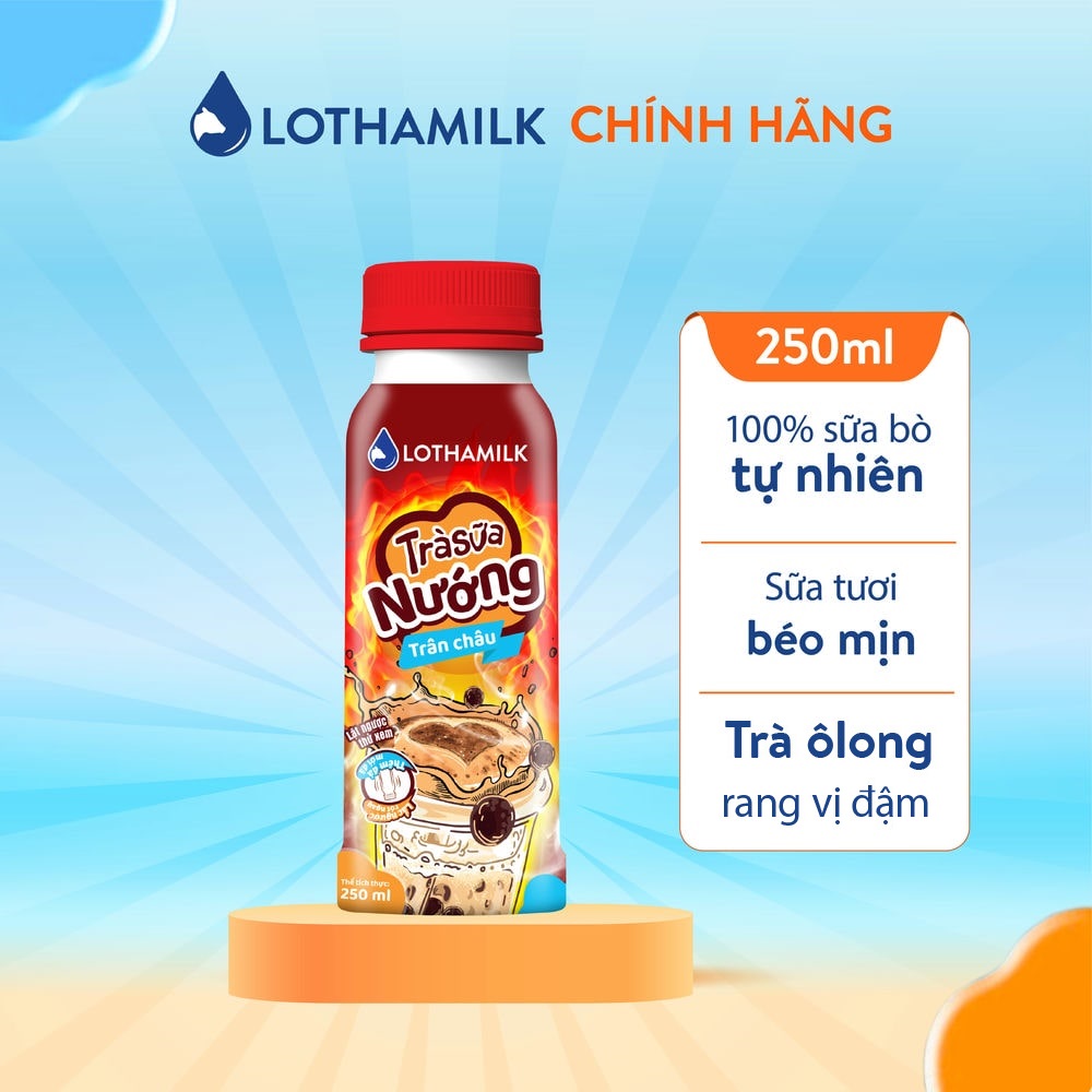 Mô tả Trà sữa thanh trùng Lothamilk chai 250ml - 1