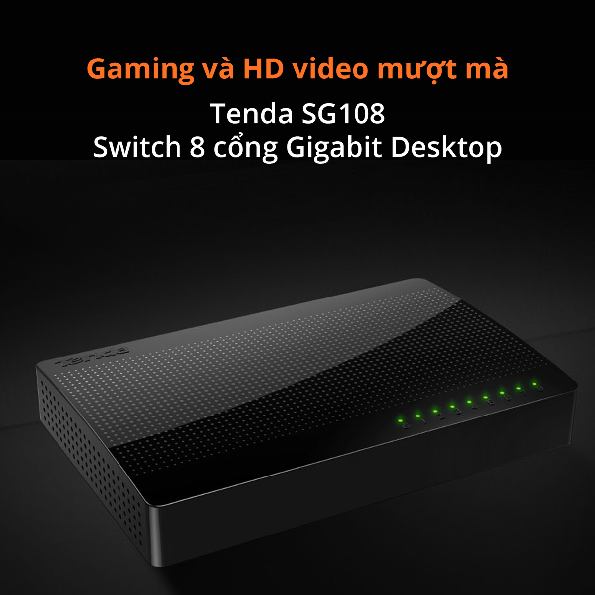 Mô tả Bộ Chia Mạng Switch Để Bàn Tenda SG108 8 Cổng 10/100/1000Mbps - Hàng Chính Hãng - 2