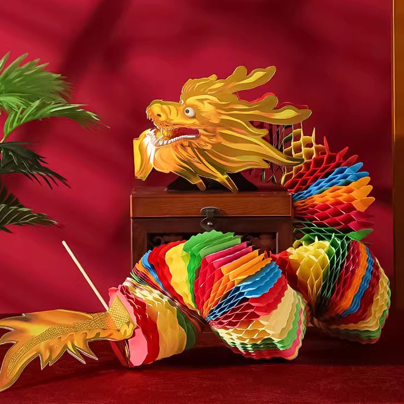 Rồng Giấy Múa Rối Decor Kim Vinh Trang Trí Tết – Rồng Giấy Xếp Chụp ...