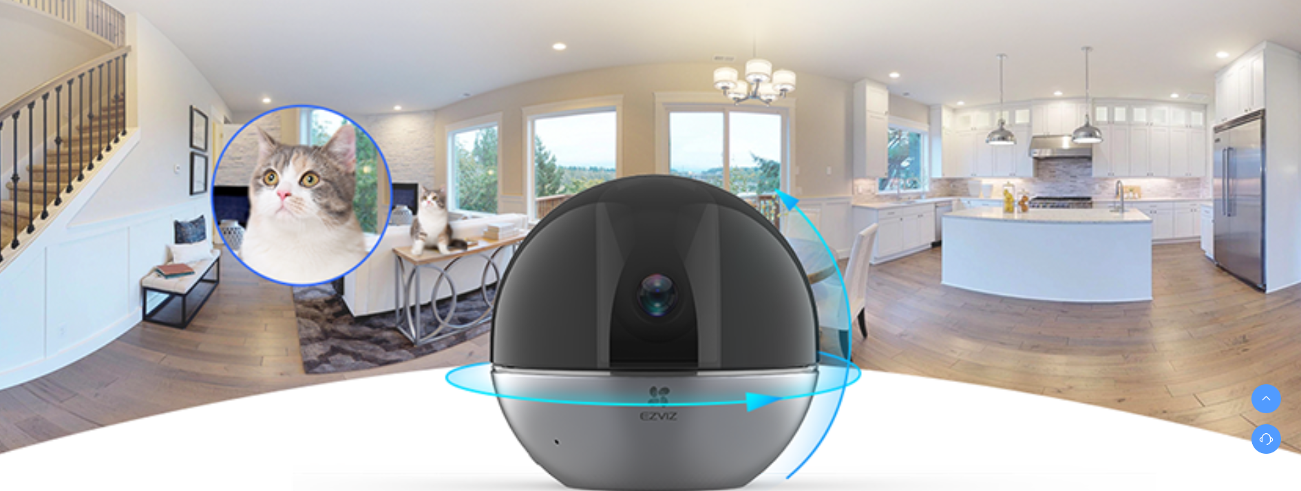 Mô tả Camera WI-FI EZVIZ E6 3K Quay Quét 360 Độ, Phát hiện người và thú cưng, Vẫy tay để tạo cuộc gọi - 4