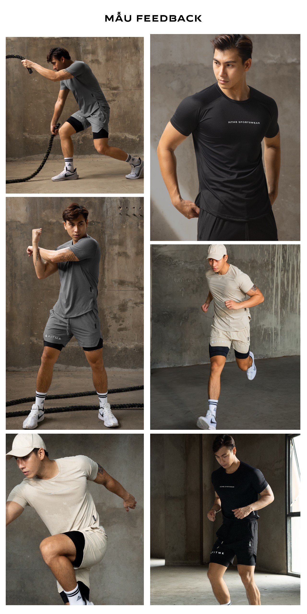Mô tả Quần đùi thể thao nam 2 lớp Fitme tập gym chạy bộ thun co giãn thoáng khí QN2L03 - 9
