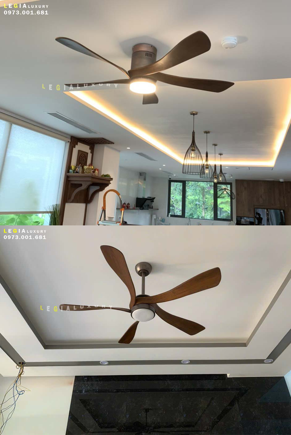 Mô tả Top 6 Mẫu Quạt Trần Cánh Gỗ Đẹp 2024 | Quạt Trần Gió Mạnh Chạy Êm Cánh Gỗ Nguyên Khối Chất Lượng Cao LUXURY - 2
