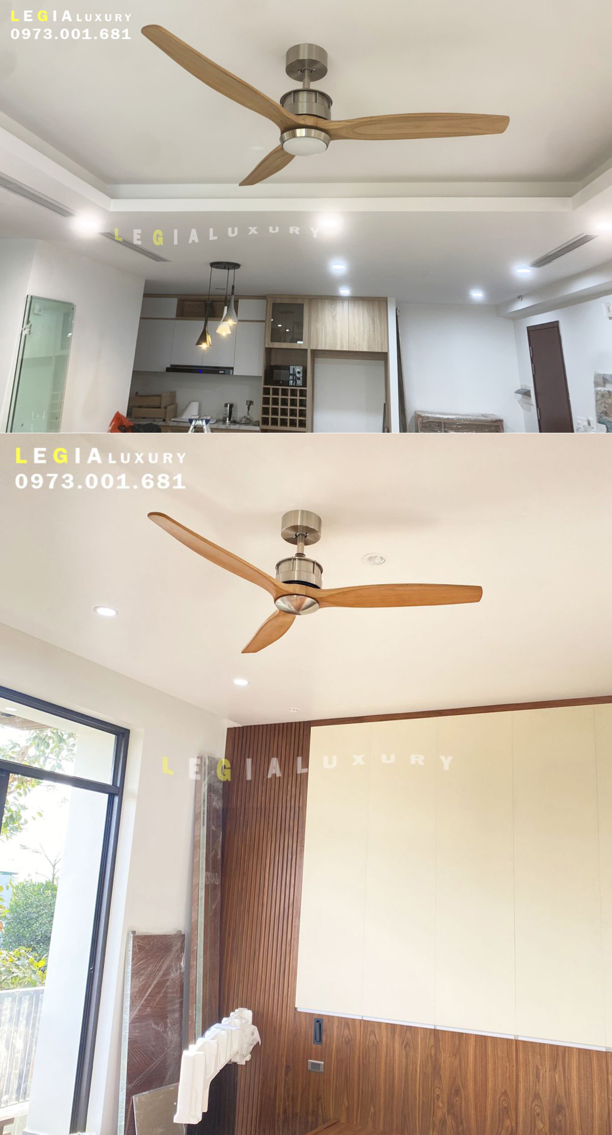 Mô tả Top 6 Mẫu Quạt Trần Cánh Gỗ Đẹp 2024 | Quạt Trần Gió Mạnh Chạy Êm Cánh Gỗ Nguyên Khối Chất Lượng Cao LUXURY - 5