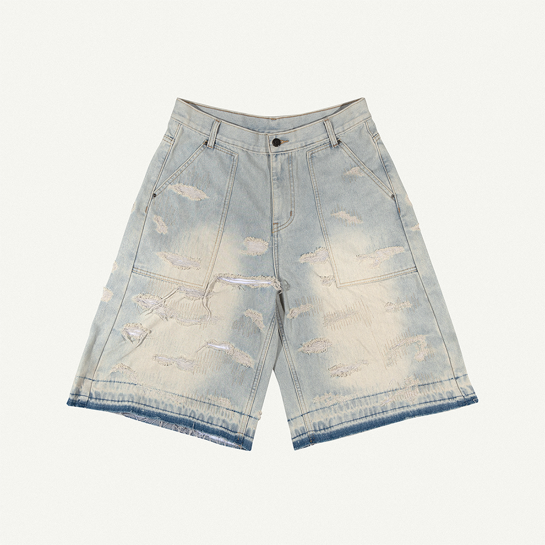 Mô tả QUẦN LỬNG DISTRESSED BAGGY SHORTS / GAMBLE WORLDWIDE - 3