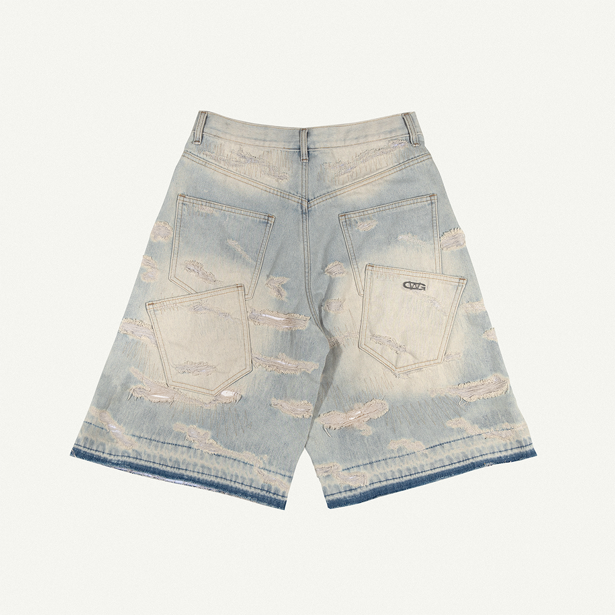 Mô tả QUẦN LỬNG DISTRESSED BAGGY SHORTS / GAMBLE WORLDWIDE - 4
