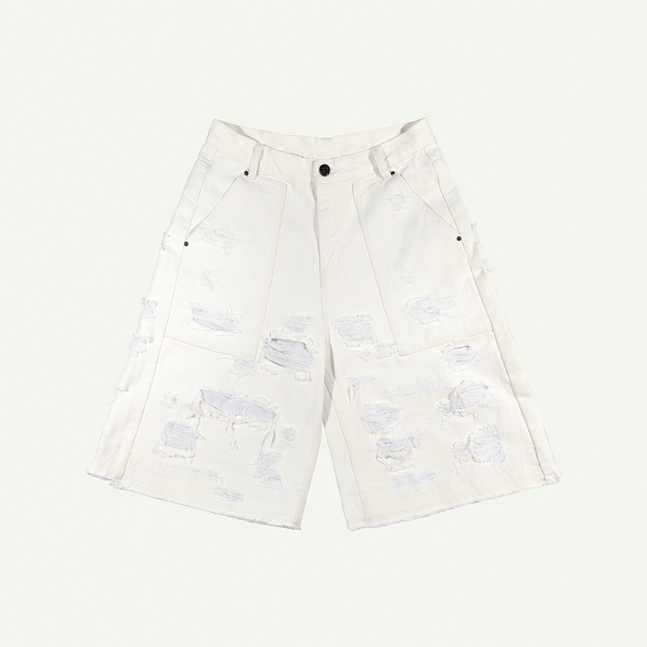 Mô tả QUẦN LỬNG DISTRESSED BAGGY SHORTS / GAMBLE WORLDWIDE - 7