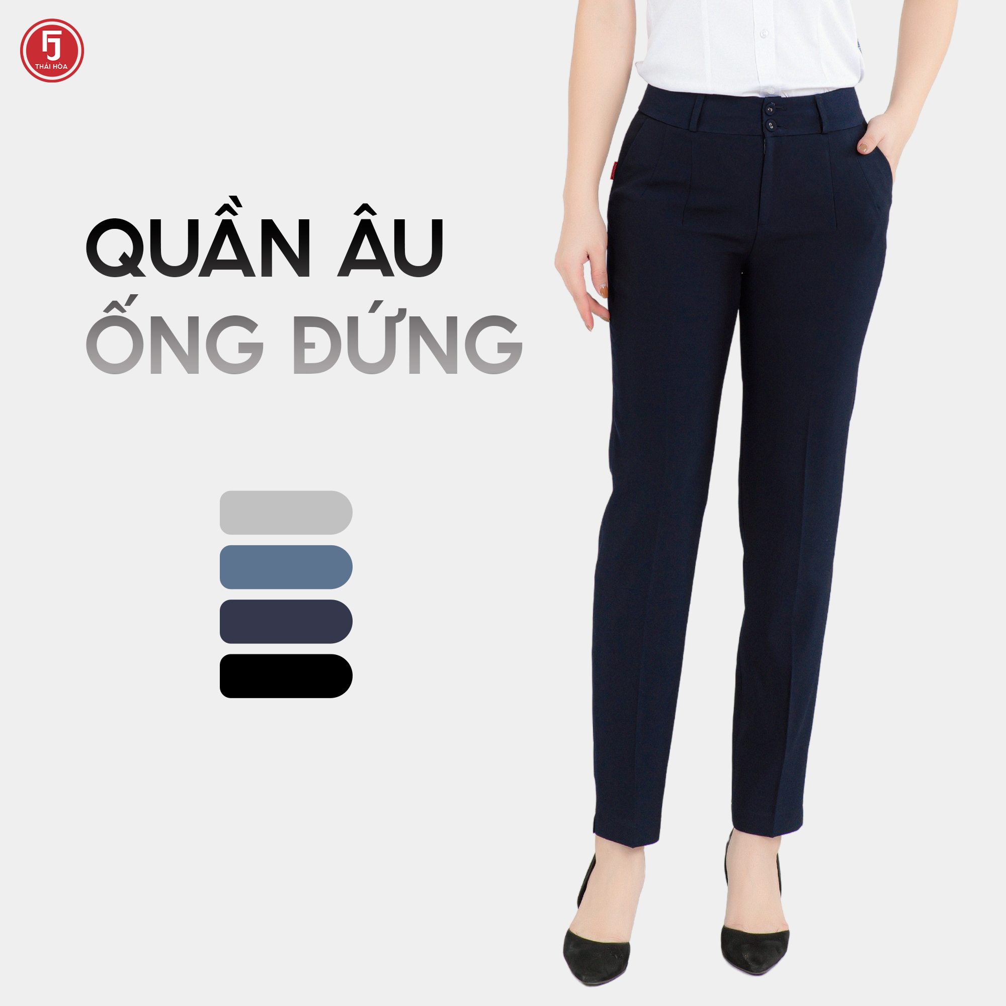 Quần tây nữ QAW2016-R03 chi tiết cúc