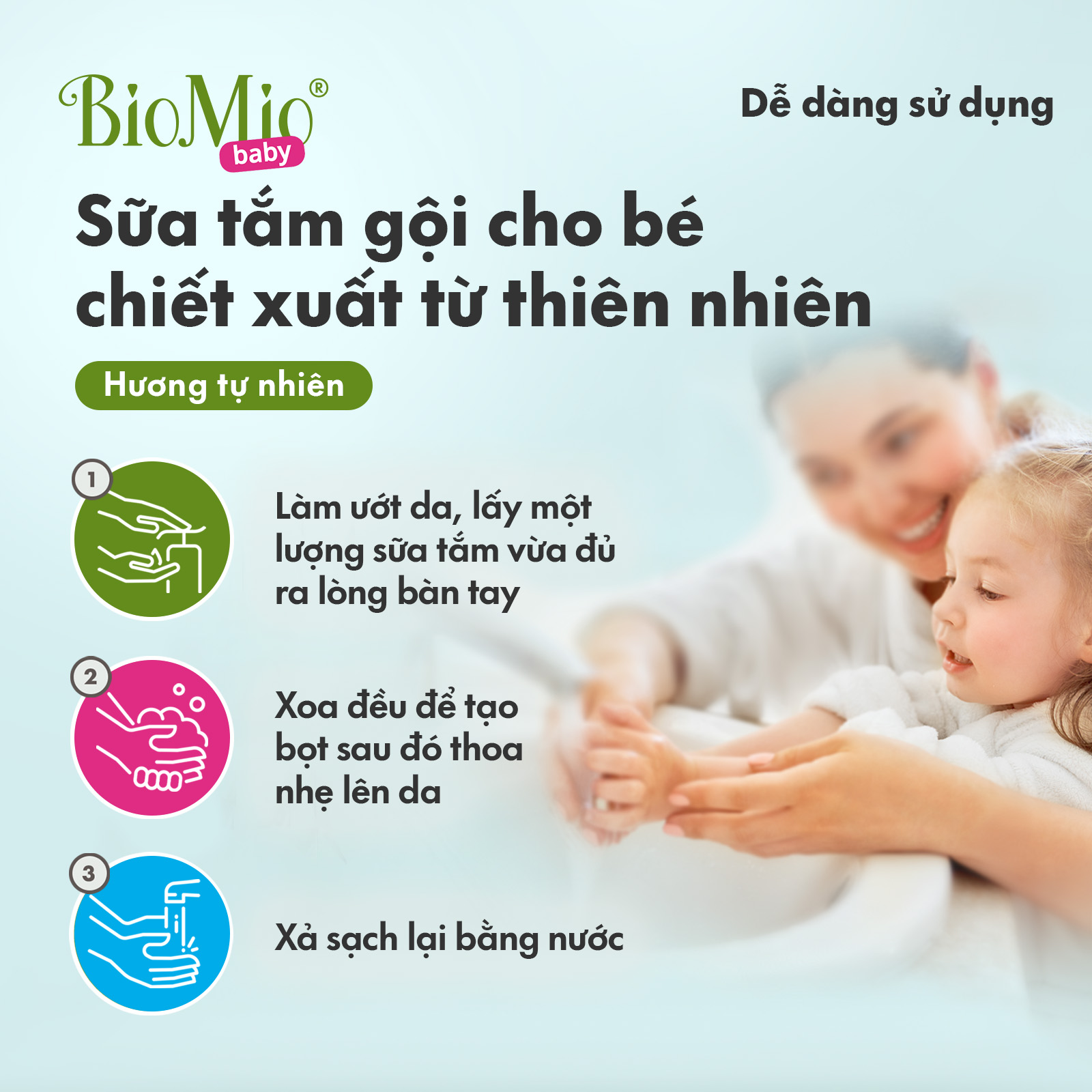 Mô tả Sữa tắm gội hữu cơ cho bé BioMio BIO-SOAP 300ml nước cây xô thơm, không kích ứng, an toàn lành tính - 5