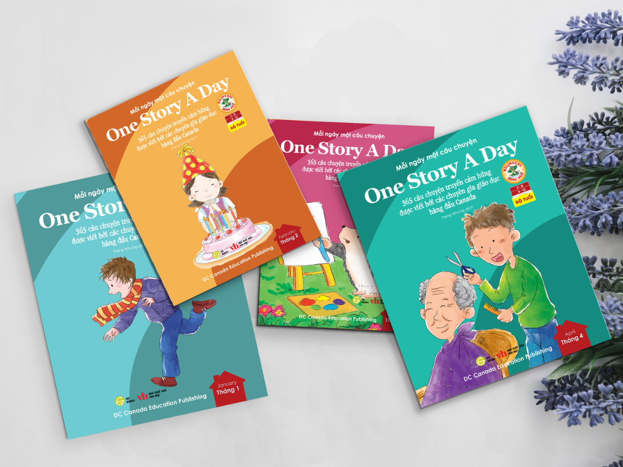 Mô tả Sách song ngữ cho bé One Story A Day 12 tập 365 câu chuyện phát triển trí tuệ và nuôi dưỡng tâm hồn - 4