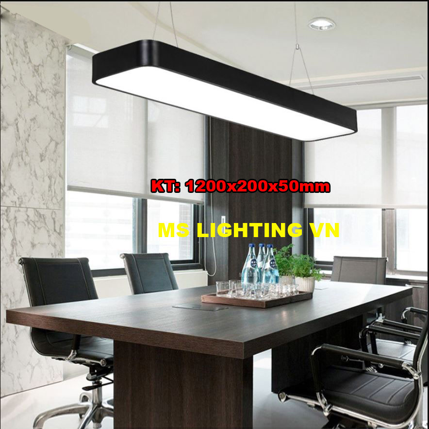 Mô tả Đèn thả văn phòng MONSKY VAPO Kích thước bản to: 30cm-20cm X 120cm X 5cm (công suất 72w, 60w) - 10