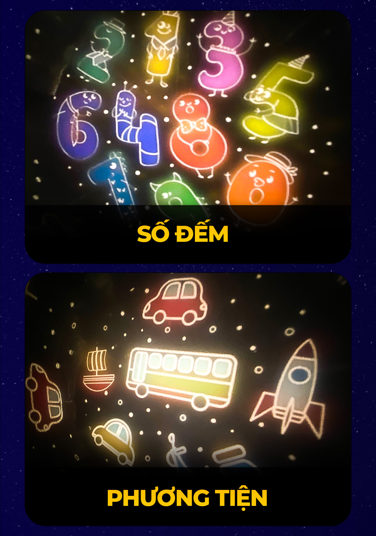 Mô tả Tấm phim chiếu Saby hình Lễ hội, phim chiếu cho đèn chiếu sao Saby Dreamz và Saby Stories - 7