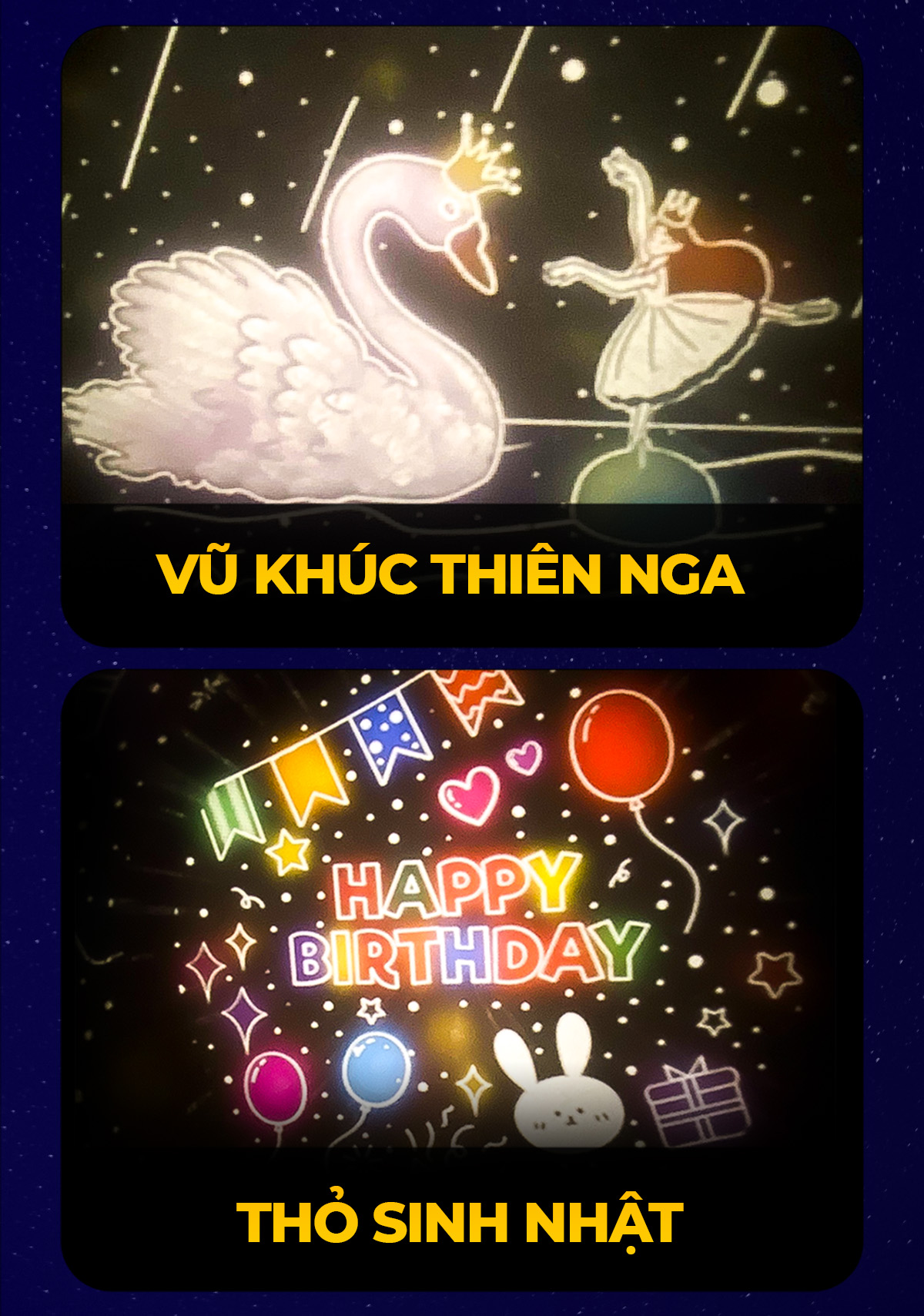 Mô tả Tấm phim chiếu Saby hình Lễ hội, phim chiếu cho đèn chiếu sao Saby Dreamz và Saby Stories - 10