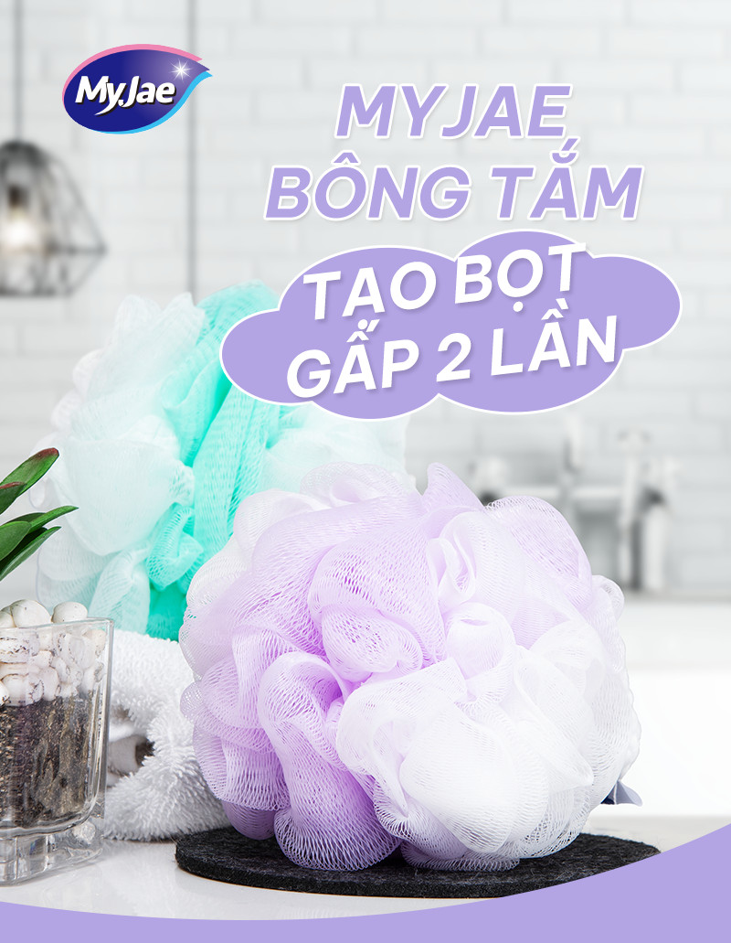 Mô tả Bông Tắm MyJae Đa Năng Mềm Mại Tiện Lợi - 1