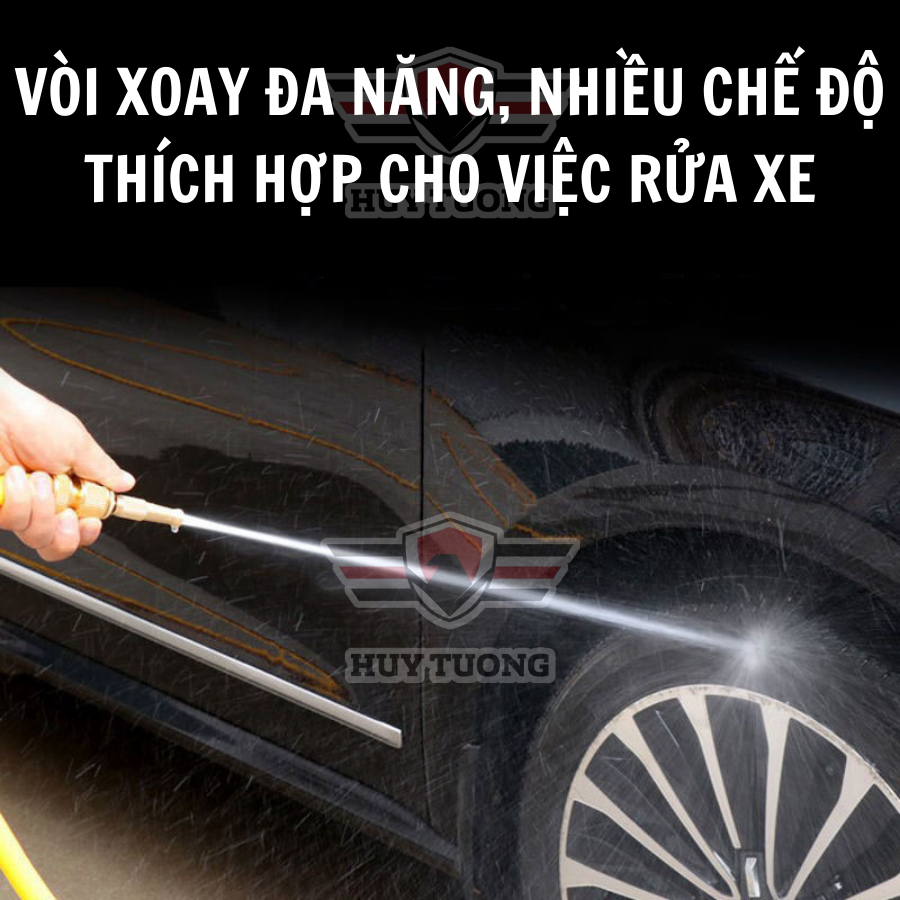 Mô tả Vòi xịt nước tăng áp rửa xe tưới cây, vòi áp suất cao rửa sạch tưới cây trồng - Huy Tưởng - 4