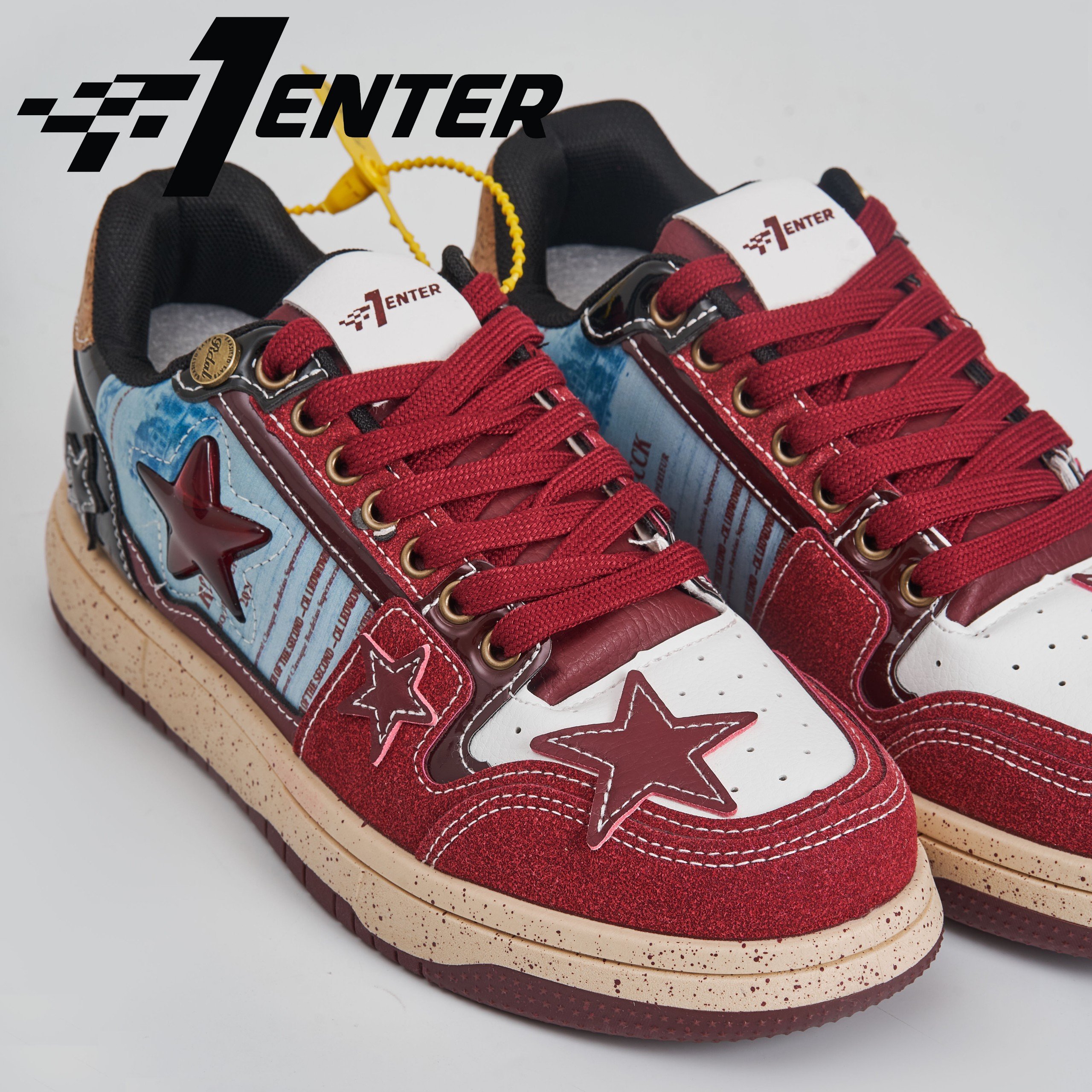 Mô tả Giày thể thao sneaker nam nữ Unisex F1 Enter Wine Red (Rượu vang đỏ trong ngôi sao) - 3