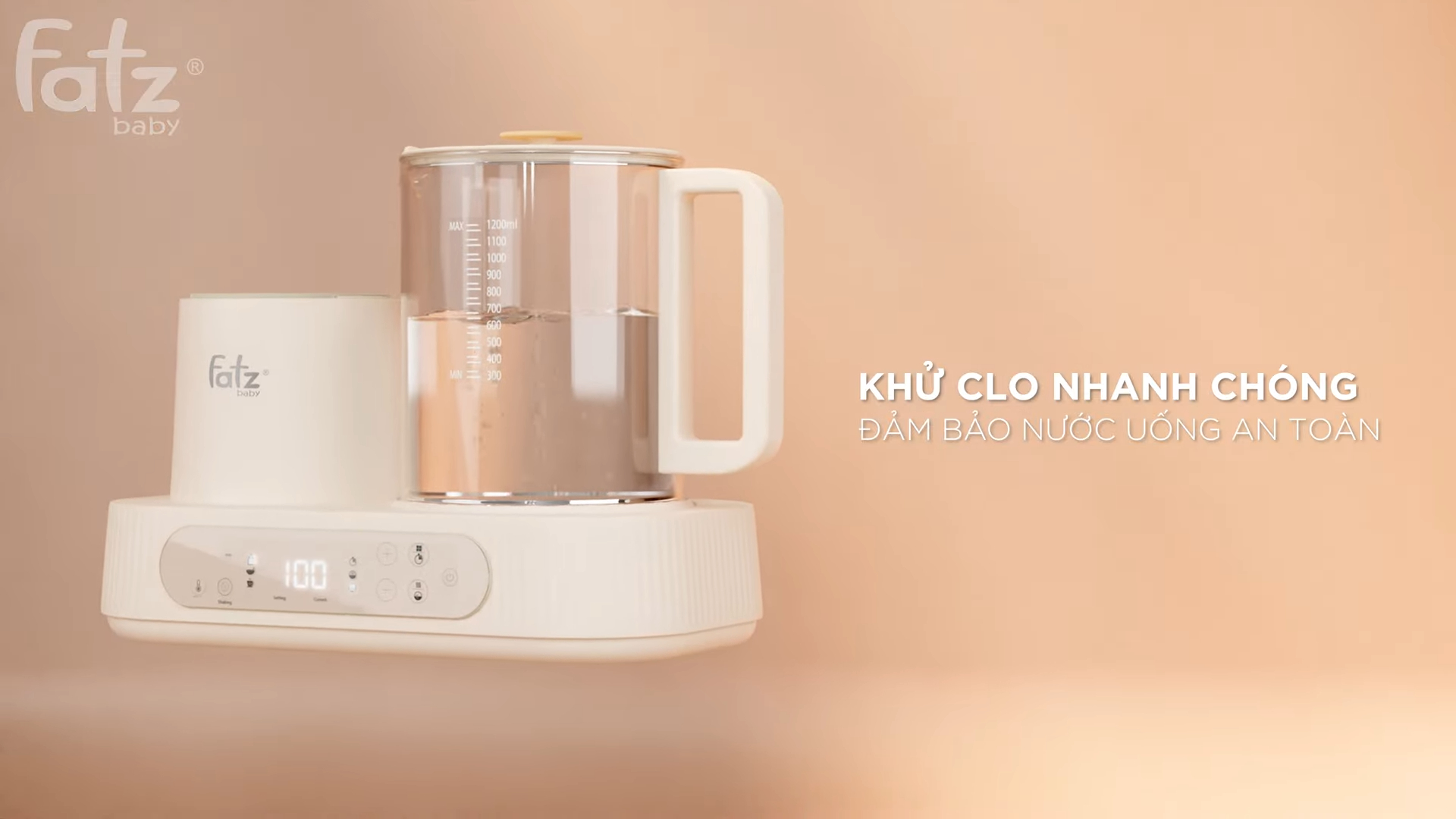 Mô tả Máy đa năng điện tử (Lắc sữa/ Đun & hâm nước pha sữa) Multimax 9 FATZBABY FB9510HB - 4