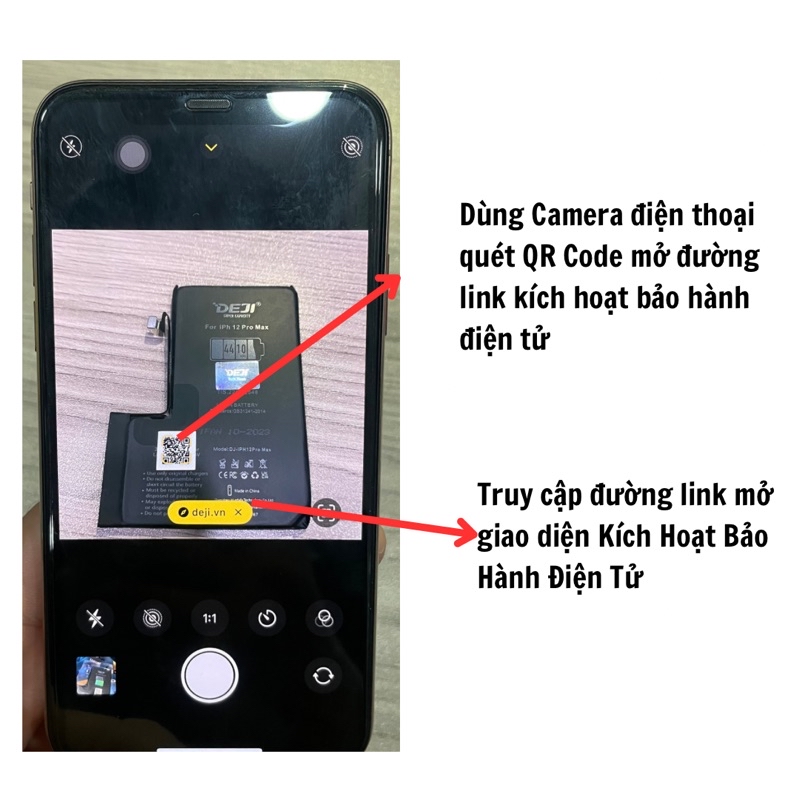 Pin Deji Dung Lượng Siêu Cao Điện Thoại Táo 5S/5SE/6/6S/7/8P/X/XR/XS/XSM/11/12Promax Bảo Hành 12 Tháng – ảnh mô tả chi tiết 3