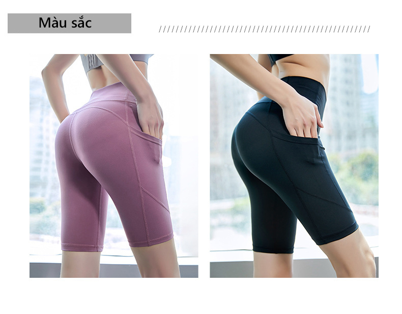 Mô tả Quần Legging Nữ Lửng Bảo Hành 12 Tháng Quần Yoga Nữ Chất Vải Dệt Thoáng Mát Co Giãn 4 Chiều Cleacco QLNL Boro Sport - 7