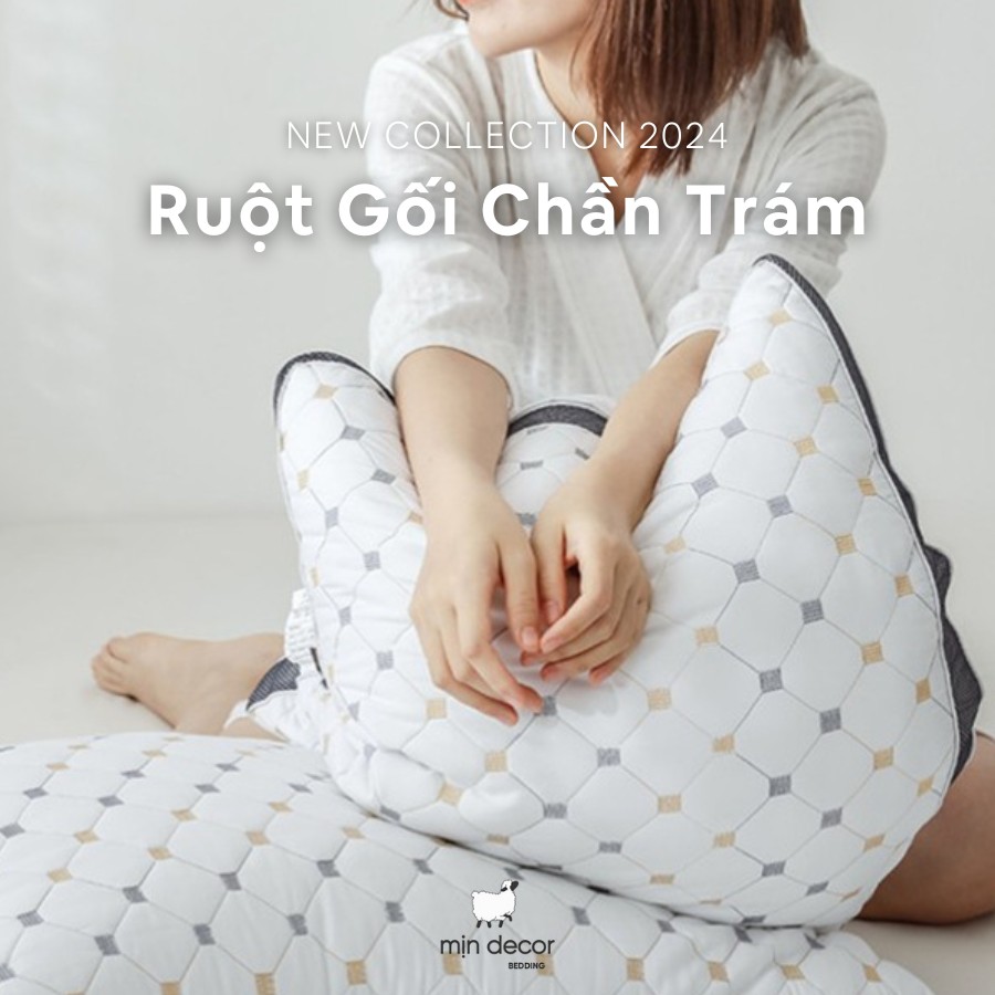 Mô tả Ruột Gối Chần Trám Mịn Decor Form Cao Mềm Êm Kích Thước 50x70cm - 1